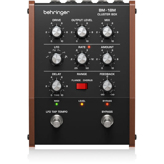 Behringer BM-18M CLUSTER BOX Vintage Analog Cluster Flux Pedal (0709-ALR86-001)