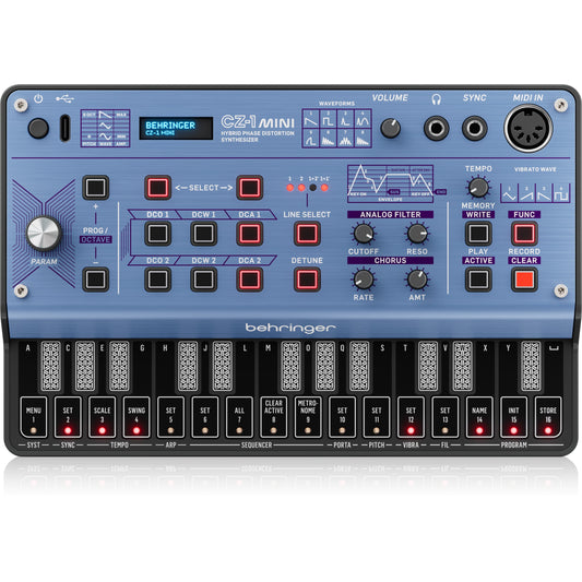 Behringer CZ-1 Mini Portable 3-Voice Hybrid Phase Distortion Synthesizer (0718-ACK86-001)