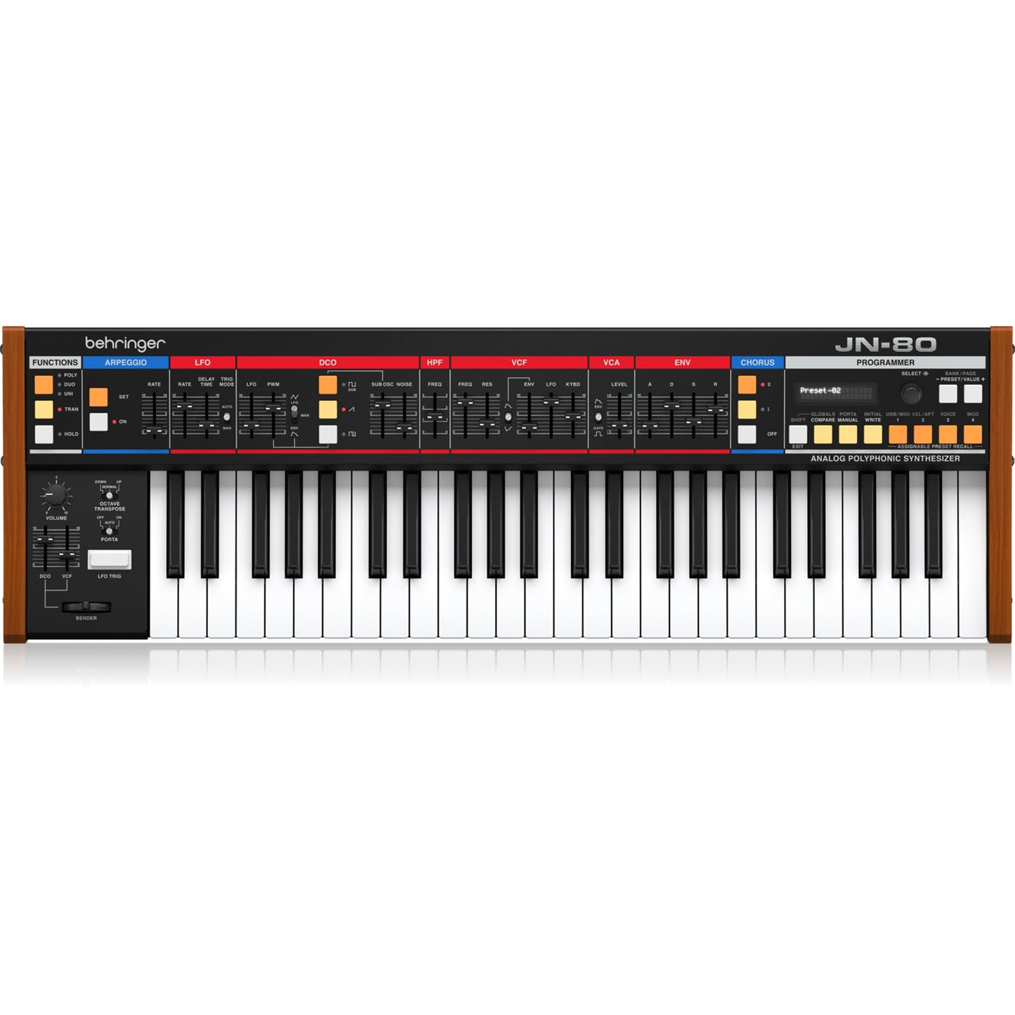 Behringer JN-80 Classic Analog 8-Voice Programmable Polyphonic Synthesizer (0722-AAP86-US1)