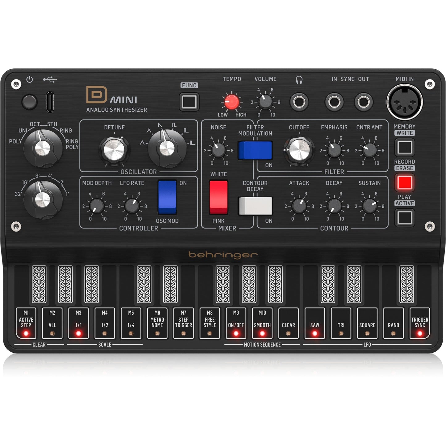 Behringer D-Mini Analog Synthesizer (0722-AAW86-001)