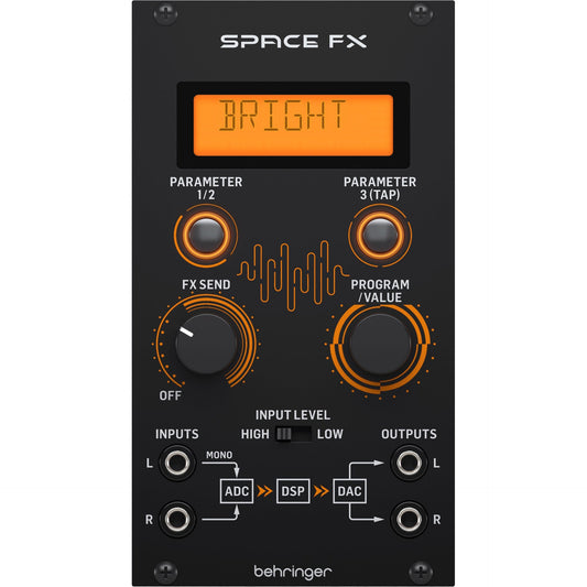 Behringer SPACE FX 24-bit Stereo Multi-Effects Engine Module (0720-ABQ86-001)