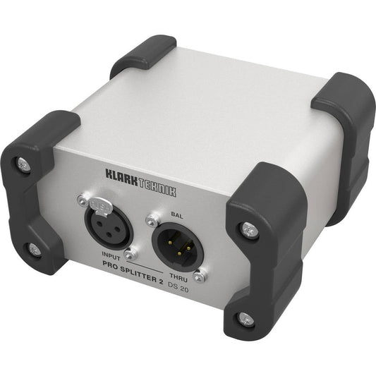 Klark Teknik PRO SPLITTER 2 DS 20 Passive 1-In/2-Out Signal Splitter with MIDAS Transformer and Extended Dynamic Range DS20