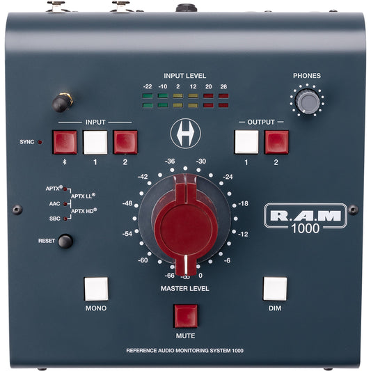 Heritage Audio RAM 1000 - Desktop Monitor Controller with Bluetooth (RAMSYSTEM1000)