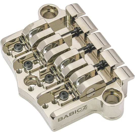Babicz Full Contact Hardware FCH-3 Original Series Gibson 3 Point Style Bass Bridge - Nickel (FCH3PT4NK)