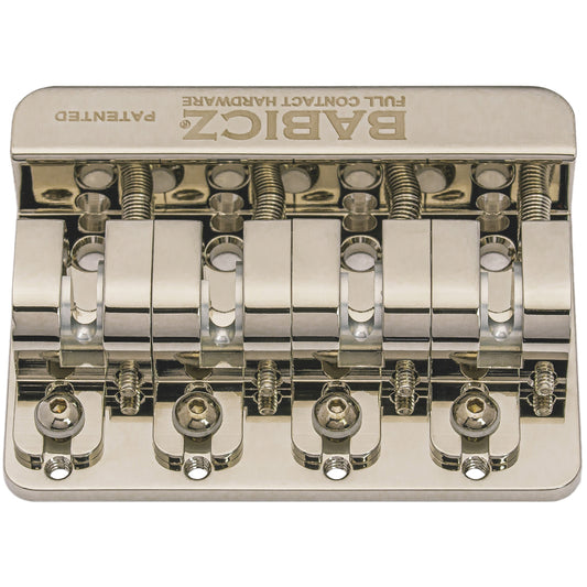 Full Contact Hardware Babicz Original Series FCH4 Bass Guitar Bridge - Nickel (FCH4AMNK)